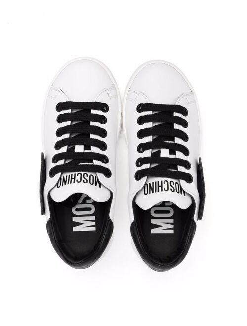 Moschino Kids Toy Bear detail sneakers