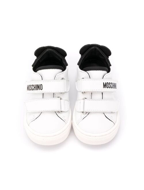 Moschino Kids teddy bear patch sneakers