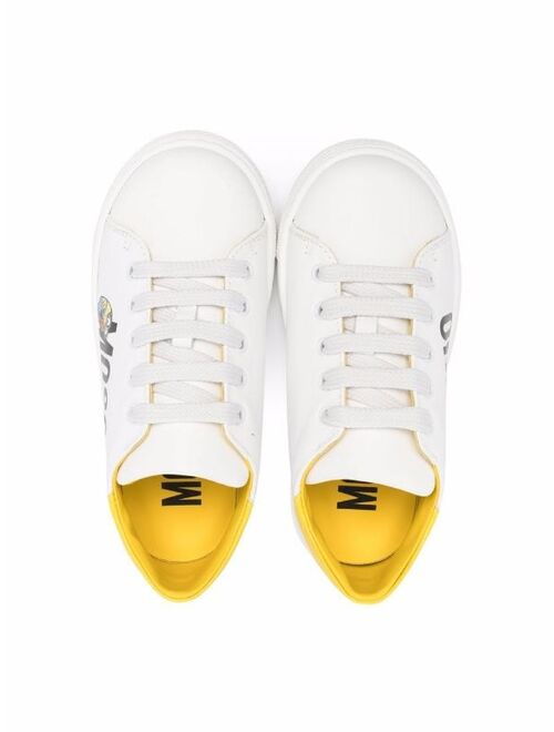 Moschino Kids logo-print low-top sneakers