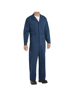 Red Kap Men's Button-Front Cotton Coverall