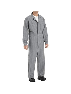 Red Kap Men's Button-Front Cotton Coverall