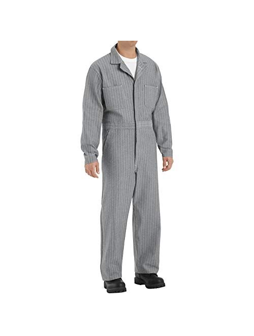 Red Kap Men's Button-Front Cotton Coverall