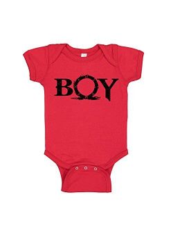 Teeinks Boy God of War Fan Red Infant Bodysuit Onesie