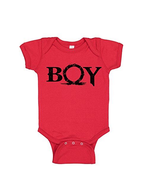 Teeinks Boy God of War Fan Red Infant Bodysuit Onesie