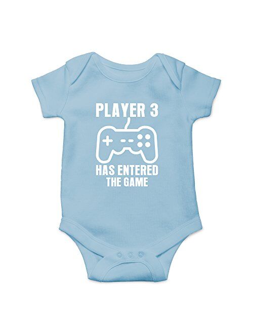 Crazy Bros Tee'S Crazy Bros Tees Player 3 Has Entered The Game - Gamer Baby Funny Cute Novelty Infant One-piece Baby Bodysuit