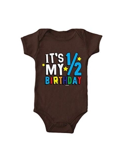 Haase Unlimited It's My 1/2 Birthday - Half 6 Months Old Bodysuit