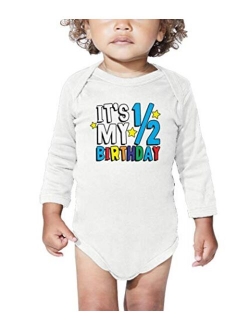 Haase Unlimited It's My 1/2 Birthday - Half 6 Months Old Bodysuit