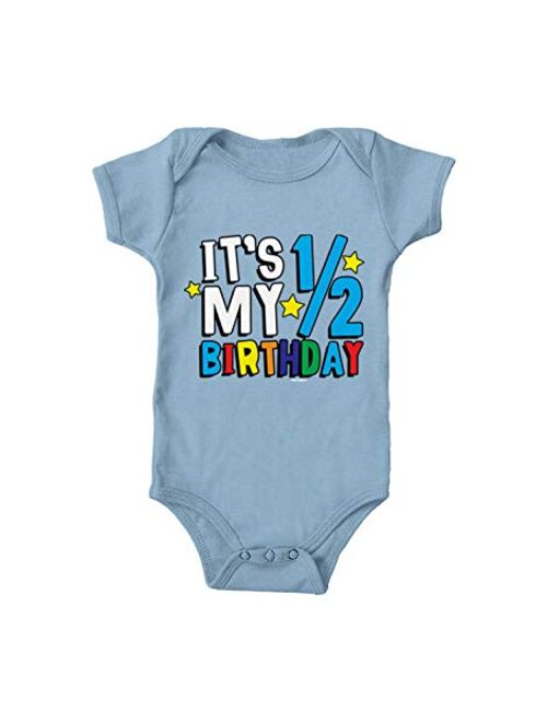 Haase Unlimited It's My 1/2 Birthday - Half 6 Months Old Bodysuit