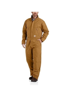 mens Loose Fit Washed Duck Insulated Coverall