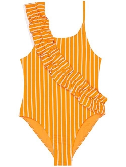 Ruched One-Piece Swimsuit (Big Kids)