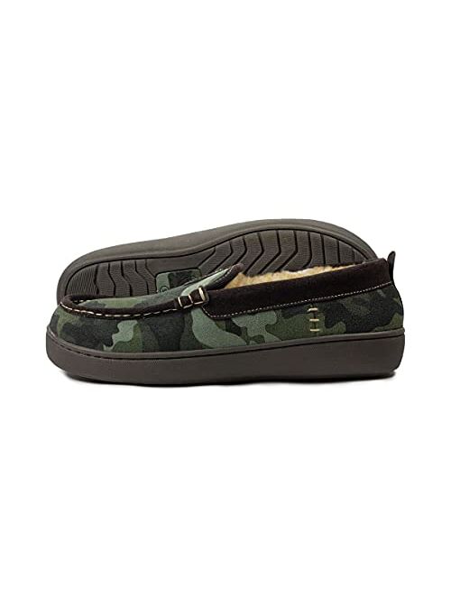 ARIAT Men's Indoor & Outdoor Rubber Bottom Lost Lake Moccasin Slippers