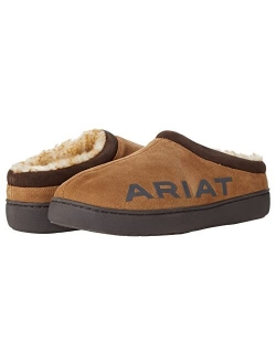 Men's Indoor & Outdoor Suede Hooded Clog Slippers With Ariat Logo