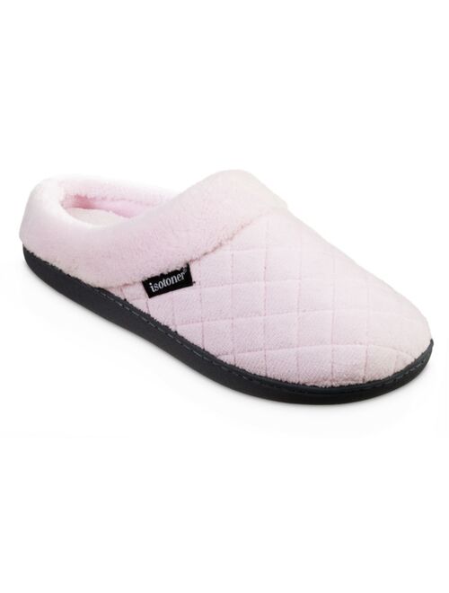 Isotoner Signature Women's Memory Foam Microterry Milly Hoodback Slippers