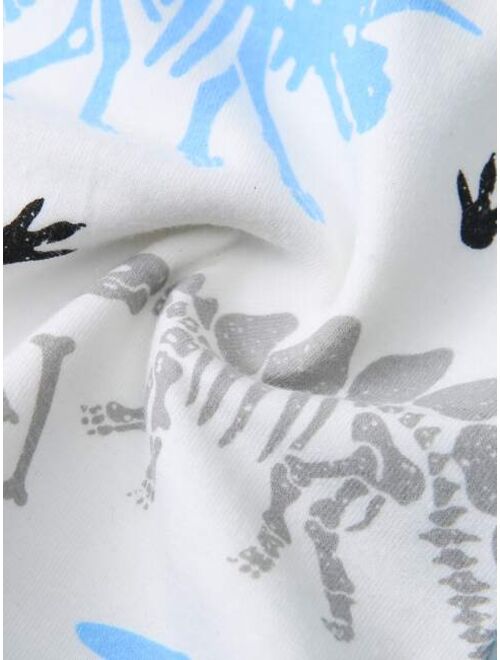 Shein Boys 4pcs Dinosaur Skeleton Print Boxer Brief