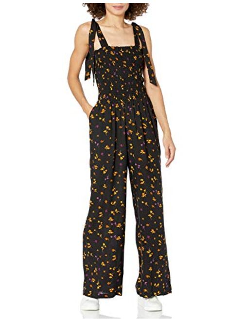 Jessica Simpson womens Romie Shoulder Tie Smocked Jumpsuit