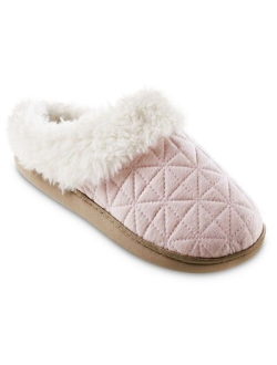 Signature Women's Quilted Jersey Bridget Hoodback Eco Comfort Slippers