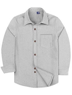siliteelon Toddler Baby Boys Plaid Flannel Shirt Long Sleeve Button Down Shirts