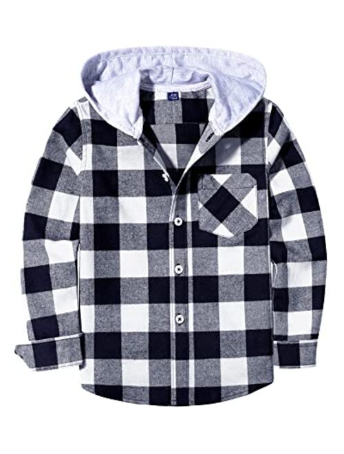 siliteelon Toddler Baby Boys Plaid Flannel Shirt Long Sleeve Button Down Shirts