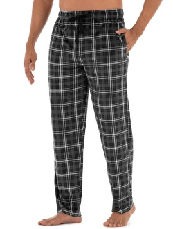 Sleep Pants Elastic Waistband Pockets Super Soft Plaid Pajamas (Men's) 1 Pack