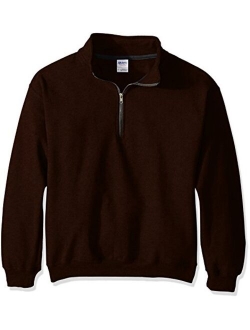 mens Fleece Quarter-zip Cadet Collar Sweatshirt, Style G18800