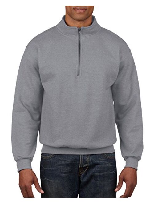 Gildan mens Fleece Quarter-zip Cadet Collar Sweatshirt, Style G18800