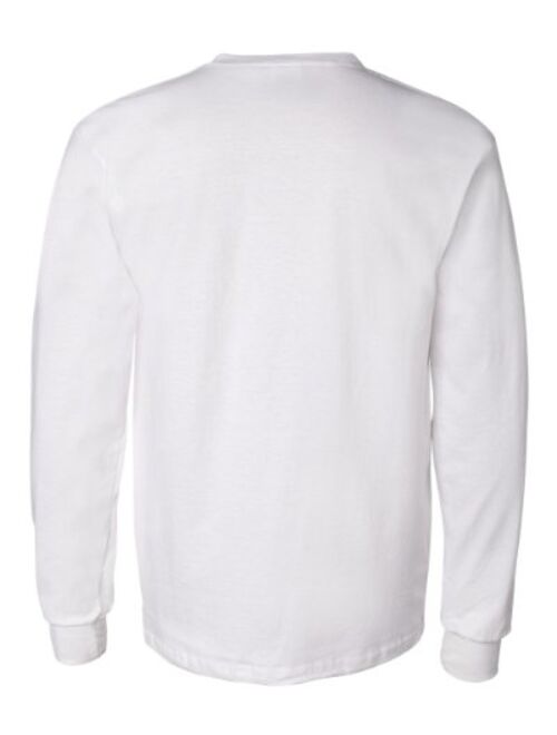 Gildan Ultra Cotton 6 oz. Long-Sleeve Pocket T-Shirt (G241) WHITE