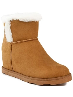 King Women's Slip On Winter Boots Warm Winter Booties