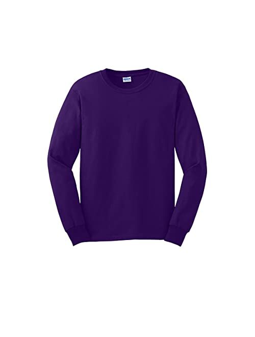 Gildan 2410 Ultra Cotton Adult Long-Sleeve T-Shirt with Pocket