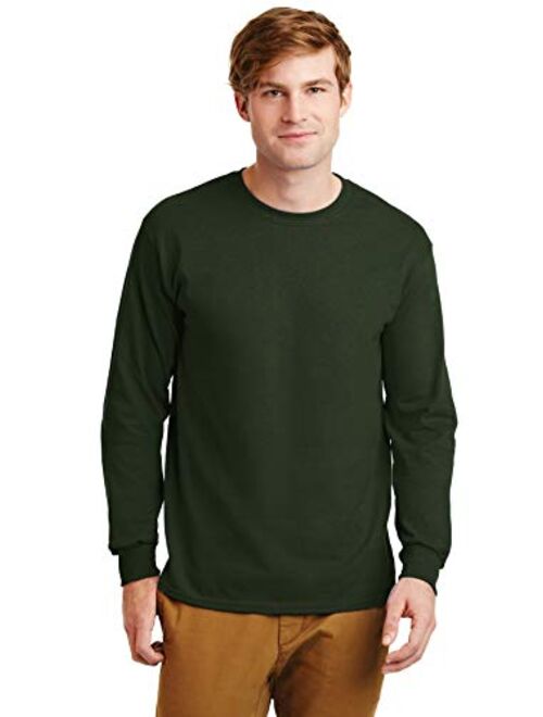 Gildan 2410 Ultra Cotton Adult Long-Sleeve T-Shirt with Pocket