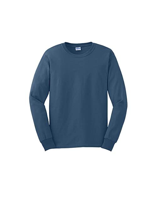 Gildan 2410 Ultra Cotton Adult Long-Sleeve T-Shirt with Pocket