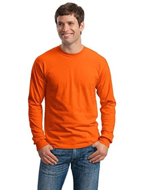 Gildan 2410 Ultra Cotton Adult Long-Sleeve T-Shirt with Pocket