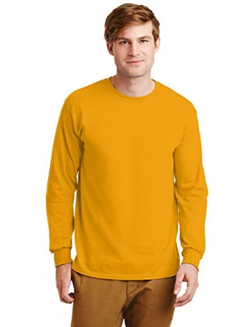 Gildan 2410 Ultra Cotton Adult Long-Sleeve T-Shirt with Pocket