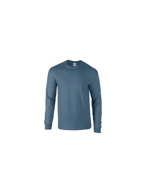 Gildan Ultra Cotton 6 oz. Long-Sleeve T-Shirt (G240) Military Green