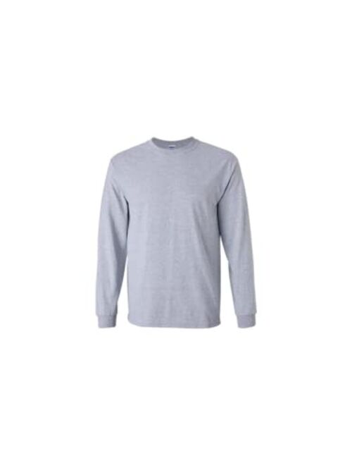 Gildan Ultra Cotton 6 oz. Long-Sleeve T-Shirt (G240) Military Green