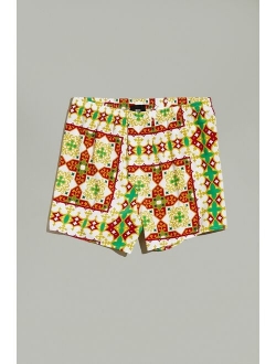 Geometric Print Woven Boxer Short