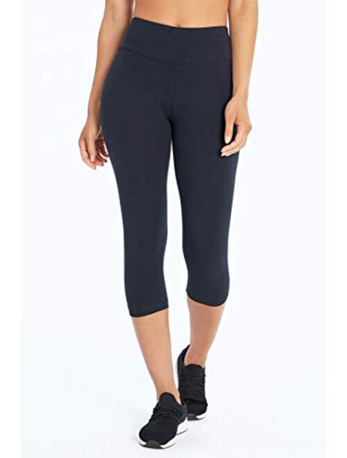 Bally Total Fitness Womens High Rise Tummy Control Capri Legging