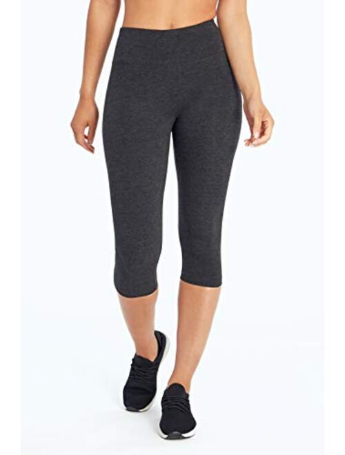 Bally Total Fitness Womens High Rise Tummy Control Capri Legging