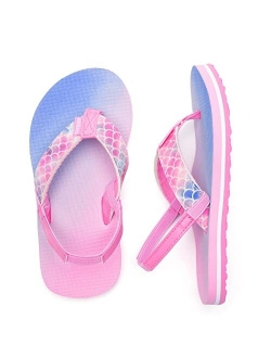 Watelves Girls & Boys Kids Flip Flop summer Slide Sandals Slip on Suitable for Bath Shower Beach pool (Little Kid/Big Kid)
