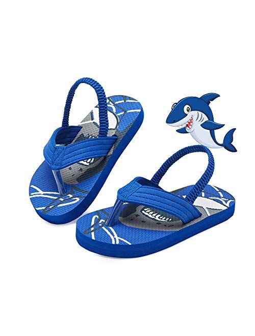 Smilore Toddler Flip Flops Boys & Girls Sandals | Kids Water Shoes for Beach and Pool