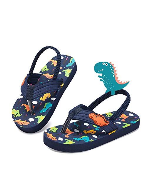 Smilore Toddler Flip Flops Boys & Girls Sandals | Kids Water Shoes for Beach and Pool