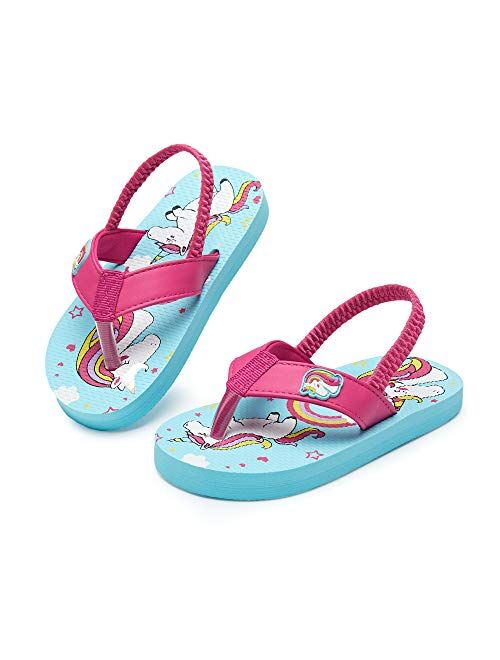 Smilore Toddler Flip Flops Boys & Girls Sandals | Kids Water Shoes for Beach and Pool