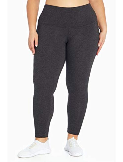 Bally Total Fitness Women's Plus Size High Rise Ankle Legging