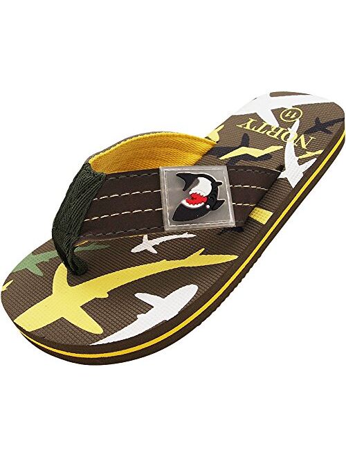 Guess NORTY Boy's Girl's Flip Flop for The Beach, Pool, Everyday - Runs One Size Small