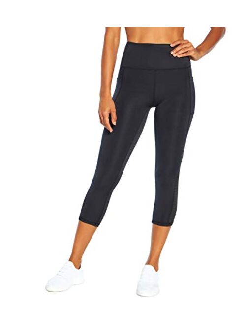 Bally Total Fitness Women's Kendra High Rise Pocket Mid-Calf Legging