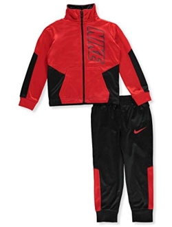 Kids Baby Boy's Color Block Full Zip Hoodie and Jogger Pants Two-Piece Track Set (Toddler)