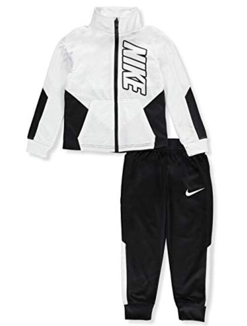 Nike Kids Baby Boy's Color Block Full Zip Hoodie and Jogger Pants Two-Piece Track Set (Toddler)