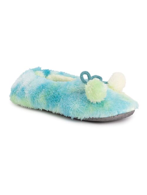 Women's MUK LUKS Tie-Dye Ballerina Slipper Socks