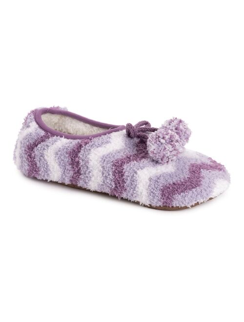 Women's MUK LUKS Terry Ballerina Slipper Socks