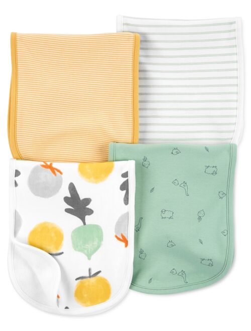 Carter's Baby Boys & Girls 4-Pack Striped Burp Cloths