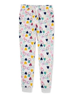 Little Girls Floral-Print Joggers